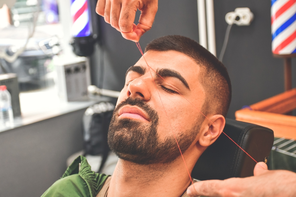 men's eyebrow threading