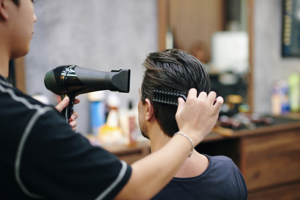 blow dry for men