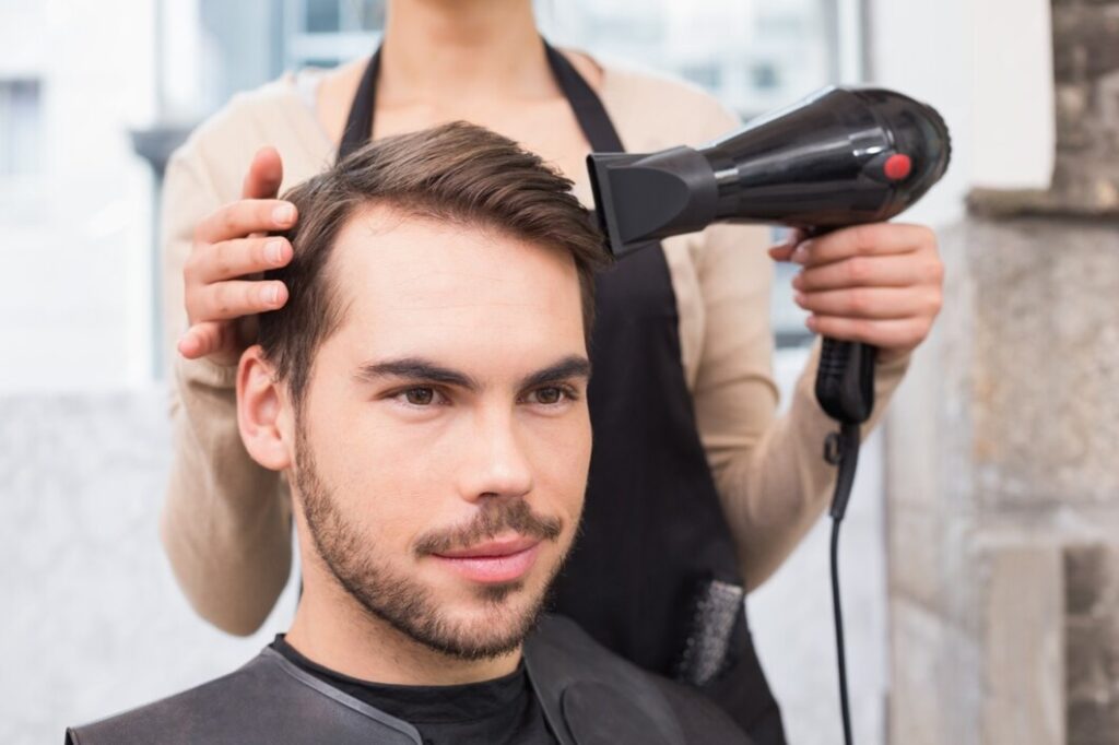blow dry for men